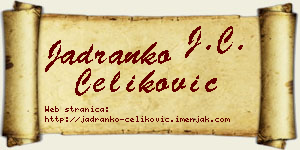 Jadranko Čeliković vizit kartica